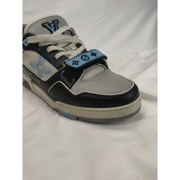 Louis Vuitton 1AC510 Blue/Grey/Black Trainer Sneakers LV Size 9 - US Size 10 SPB main image 16